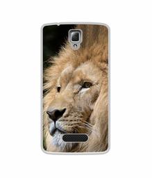 Amazon Brand - Solimo Designer Lion UV Printed Soft Back Case Mobile Cover for Lenovo A2010