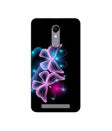 Amazon Brand - Solimo Designer Butterflies Neon Light UV Printed Soft Back Case Mobile Cover for Micromax Canvas Evok Power Q4260