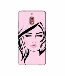 Amazon Brand - Solimo Designer Pink Lady Pattern 3D Printed Hard Back Case Mobile Cover for Nokia 2.1