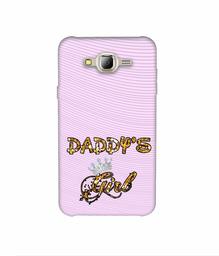 Amazon Brand - Solimo Designer Daddy's Girl in Glitter Pattern 3D Printed Hard Back Case Mobile Cover for Samsung Galaxy J2 ProÃ‚