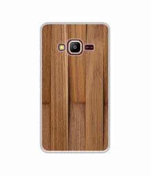 Amazon Brand - Solimo Designer Wooden Art UV Printed Soft Back Case Mobile Cover for Samsung Z2