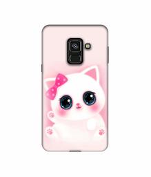 Amazon Brand - Solimo Designer Babby Kitty UV Printed Soft Back Case Mobile Cover for Samsung Galaxy A8 Plus