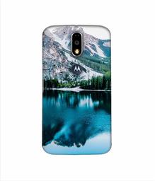 Amazon Brand - Solimo Designer Lake Mountain 3D Printed Hard Back Case Mobile Cover for Motorola Moto G4 Plus (with Logo Cut)