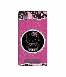 Amazon Brand - Solimo Designer Kitty with Glitter 3D Printed Hard Back Case Mobile Cover for Gionee F103