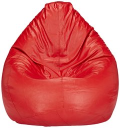 Amazon Brand - Solimo XXL Bean Bag Cover Without Beans (Red)