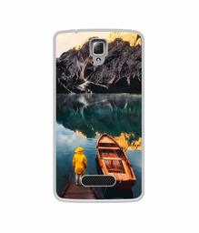 Amazon Brand - Solimo Designer Lake View UV Printed Soft Back Case Mobile Cover for Lenovo A2010