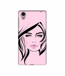 Amazon Brand - Solimo Designer Pink Lady Pattern 3D Printed Hard Back Case Mobile Cover for Vivo Y51L