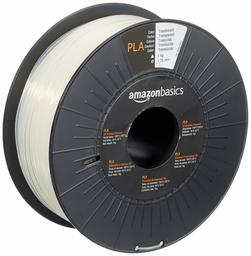 AmazonBasics PLA 3D-skrivarfilament, 1 kg spole, 1.75mm, Genomskinlig