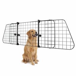 Basics Adjustable Dog Car Barrier - 16-Inch, Black