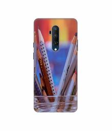 Amazon Brand - Solimo Designer Pencile 3D Printed Hard Back Case Mobile Cover for OnePlus 7T Pro