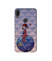 Amazon Brand - Solimo Designer Lady Vector Patternn 3D Printed Hard Back Case Mobile Cover for Asus Zenfone Max Pro M1 ZB601KL