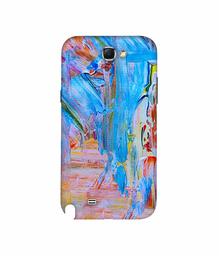 Amazon Brand - Solimo Designer Light Multicolor Canvas 3D Printed Hard Back Case Mobile Cover for Samsung Galaxy Note 2 N7100