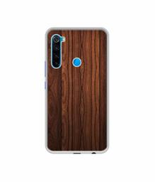 Amazon Brand - Solimo Designer Wooden Texture UV Printed Soft Back Case Mobile Cover for Mi Redmi Note 8