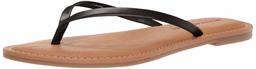 Amazon Essentials Women's Thong Sandal, Black, 8 B US