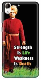 Amazon Brand - Solimo Designer Vivekanandha Quote 3D Printed Hard Back Case Mobile Cover for HTC Desire 728