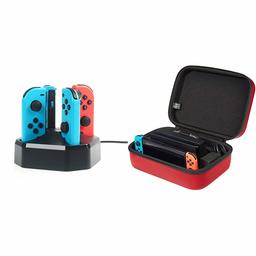 AmazonBasics Charging Station Dock for 4 Nintendo Switch Joy-con Controllers - 7.92 meters Cable, Black