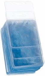 AmazonBasics Clear Badge Holder - Vertical (Pack of 50) (Renewed)