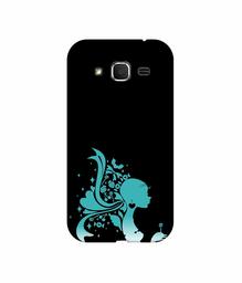 Amazon Brand - Solimo Designer Lady Vector N 3D Printed Hard Back Case Mobile Cover for Samsung Galaxy Core Prime