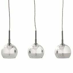 Amazon Brand – Rivet Hugh Mid-Century Modern 3-Light Pendant Chandelier Ceiling Light, Bulbs Included, 12-60