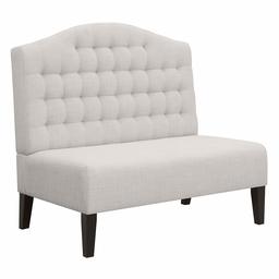 Amazon Brand – Ravenna Home Rai Tufted Arched Armless Loveseat Bench Settee, 52