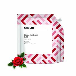 Amazon Brand - Solimo Antibacterial Handwash Liquid Refill, Rose - 1500 ml