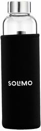 Amazon Brand - Solimo Boroscilicate Glass Water Bottle with Sleeve, 500 ml