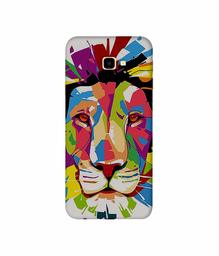 Amazon Brand - Solimo Designer Lion Multicolor Vector 3D Printed Hard Back Case Mobile Cover for Samsung Galaxy J4 Plus