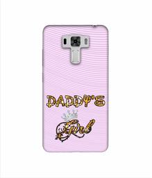 Amazon Brand - Solimo Designer Daddy's Girl in Glitter Pattern 3D Printed Hard Back Case Mobile Cover for Asus Zenfone 3 Laser ZC551KL