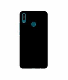 Amazon Brand - Solimo Designer Solid Black 3D Printed Hard Back Case Mobile Cover for Huawei Y9 (2019)