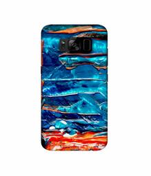 Amazon Brand - Solimo Designer Blue Oil Color 3D Printed Hard Back Case Mobile Cover for Samsung Galaxy S8 Plus