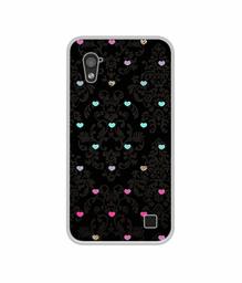 Amazon Brand - Solimo Designer Heart Texture UV Printed Soft Back Case Mobile Cover for Infocus M370i