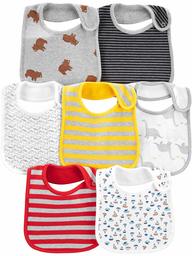 Simple Joys by Carter's 7-pack Teething Bibs Winter Accessory Set, Multi, One Size