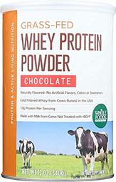 Whole Foods Market, Grass-Fed Whey Protein Powder, Chocolate, 12 oz