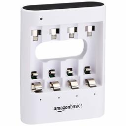 AmazonBasics Cargadores (renovado), Rápido., Blanco