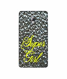 Amazon Brand - Solimo Designer Super Girl On Foil 3D Printed Hard Back Case Mobile Cover for Lenovo Vibe P1