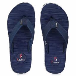 Bourge Men's Canton-23 Navy Flip Flops-6 UK (40 EU) (7 US) (Canton-23-06)