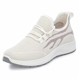 Flavia Women's White Running Shoes-8 UK (40 EU) (9 US) (FKT/SP020/WHT)