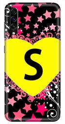 Amazon Brand - Solimo Designer Heart Pattern Alphabet-S 3D Printed Hard Back Case Mobile Cover for Samsung Galaxy A50s