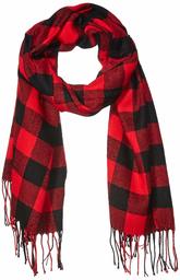 Amazon Essentials Blanket Scarf Cold-Weather-Scarves, Red Buffalo Plaid, One Size