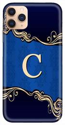 Amazon Brand - Solimo Designer Blue Pattern Alphabet-C 3D Printed Hard Back Case Mobile Cover for Apple iPhone 11 Pro Max