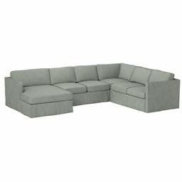 Amazon Brand – Stone & Beam Andover Slipcover Right-Facing U-Shaped Sectional, 134