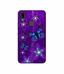 Amazon Brand - Solimo Designer Butterflies 3D Printed Hard Back Case Mobile Cover for Vivo V9 / V9 Pro