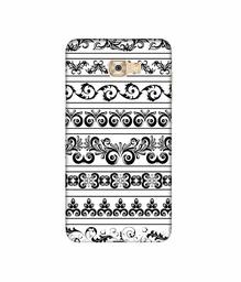 Amazon Brand - Solimo Designer Black Multi Patterns 3D Printed Hard Back Case Mobile Cover for Samsung Galaxy C7 Pro