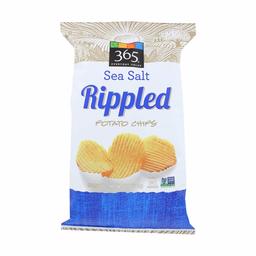 365 EVERYDAY VALUE Rippled Sea Salt Potato Chips, 10 Ounce