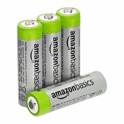 AmazonBasics AA High-Capacity Rechargeable 4-Pack