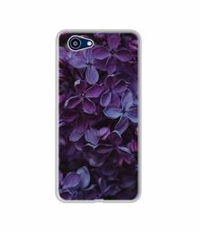 Amazon Brand - Solimo Designer Purple Flowers UV Printed Soft Back Case Mobile Cover for Realme 1