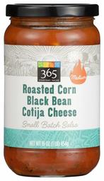 365 Everyday Value, Roasted Corn Black Bean Cotija Cheese Small Batch Salsa, 16 oz