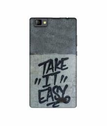 Amazon Brand - Solimo Designer Take It Easy UV Printed Soft Back Case Mobile Cover for Lyf Wind 7