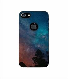 Amazon Brand - Solimo Designer Sky Photography 3D Printed Hard Back Case Mobile Cover for Apple iPhone 7 (with Logo Cut)