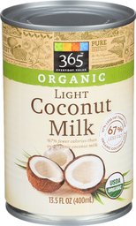 365 Everyday Value, Organic Light Coconut Milk, 13.5 fl oz